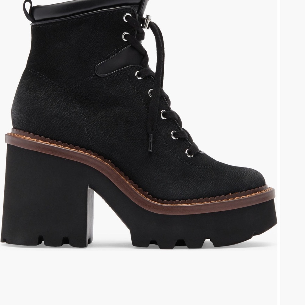 Stylish Black Platform Ankle Boots
